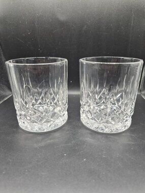 Set Of 2 Nachtmann Noblesse Collection Glass Whiskey Double Old Fashioned Heavy